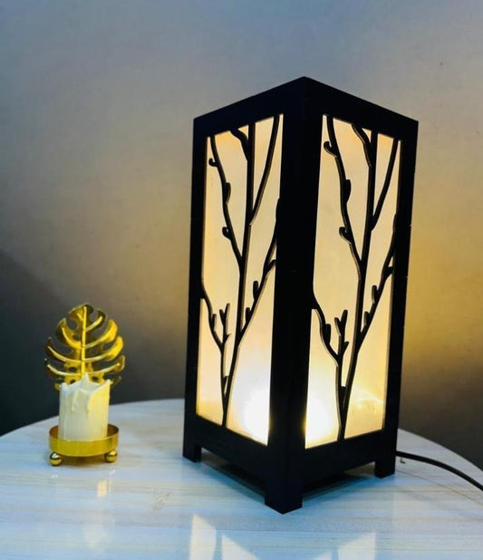 New Branch Motif Design Wooden Table & Floor Lamp