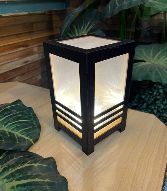 New Modren Desigh 3D Laser Cut Wooden Table Lamp