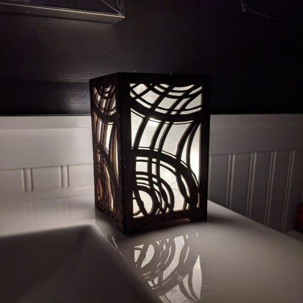 New Wooden Table Lamp With Light