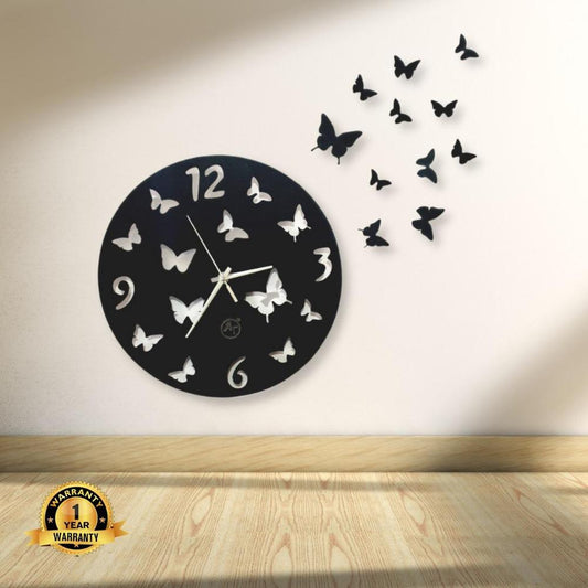 New Butterfly Wall Clock